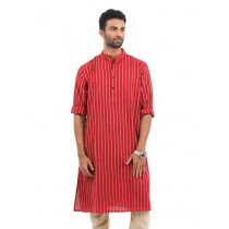 Fabindia Men Red Kurta