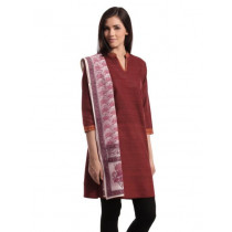 Fabindia Women Chanderi Multi Coloured Stole