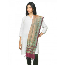 Fabindia Women Pink Tussar Dupatta