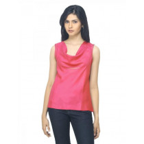 Fabindia Women Pink Tussar Top
