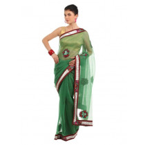 FNF Green Sari