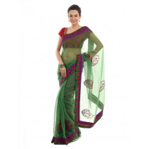 FNF Green Sari