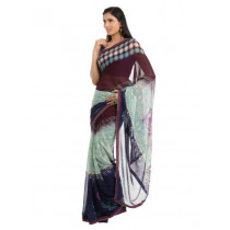 FNF Multi Coloured Printed Sari