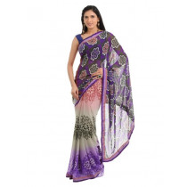 FNF Multi Coloured Printed Sari