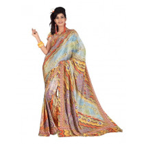 FNF Multi Coloured Printed Sari