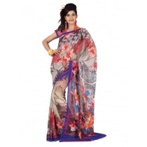 FNF Multi Coloured Printed Sari