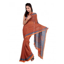 FNF Printed Rust Sari