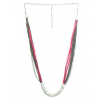 Femella Magenta & Grey Necklace