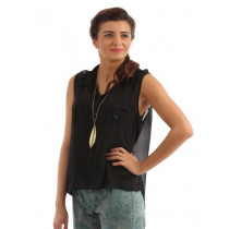 Forever New Women Black Shirt