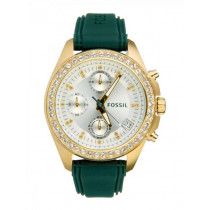 Fossil Women White Dial Chronograph Watch ES2965