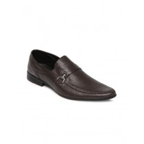 Franco Leone Men Brown Leather Formal Shoes