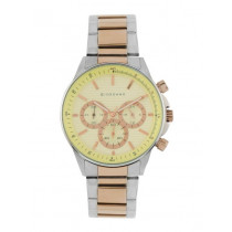 Giordano Men Cream & Yellow Dial Watch