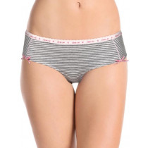 Garfield Women Grey Melange Striped Hipster Briefs GFA12-005