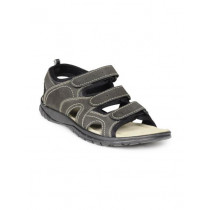 Gliders Men Black Sandals
