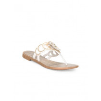 Grendha Women White & Brown Flats