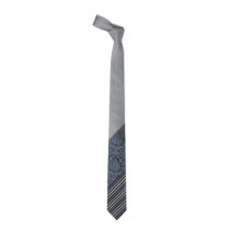 Hakashi Men Grey & Black Silk Tie
