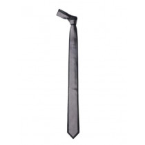 Hakashi Men Black & Grey Silk Tie