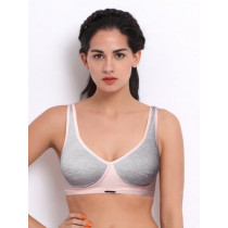 Hanes Grey & Pink Contour Bra 83U203