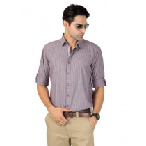 Highlander Men Red Striped Shirt