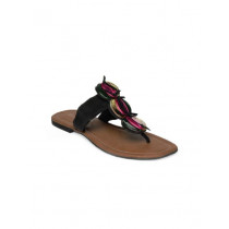 Inc 5 Women Black & Tan Sandals