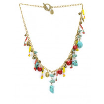Ivory Tag Women Blazing Stone Multicolour Necklace