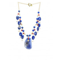 Ivory Tag Women Lapiz Lazuli Blue Necklace