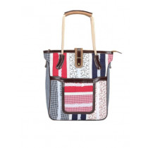 Ivory Tag Multi Coloured Vintage Patched Handbag