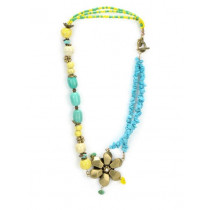 Ivory Tag Women Petal Sheen Multocolour Necklace