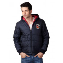 Just Natural Men Navy Blue Reversible Jacket