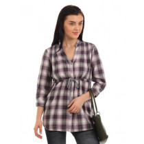 Latin Quarters Women Purple Shirt