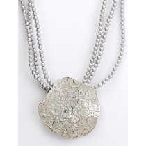 Lencia Grey Swarovski Pearl Necklace