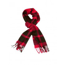 Lino Perros Men Red Check Scarf