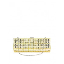 Lino Perros Women Beaded Gold Clutch