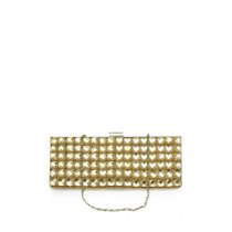 Lino Perros Women Crystal Gold Clutch