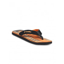 Lotto Men Black Flip Flops