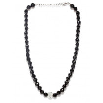 Lucera Black Beaded Necklace
