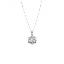 Lucera Women Silver Pendant with Chain