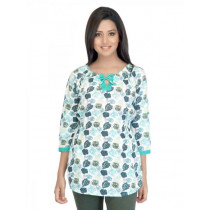 Mumbai Slang Women Printed Green Top