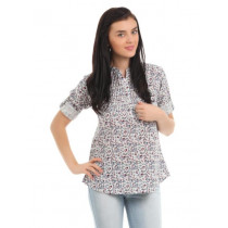 Mumbai Slang Women White Kurti