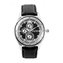 Nautica Men Black Dial Chronograph Watch