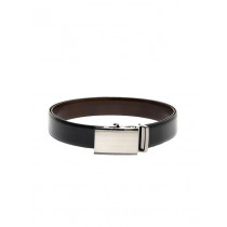 New Hide Men Black & Brown Reversible Leather Belt