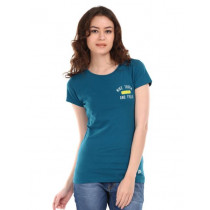 Nike Women Blue Printed T-shirt