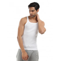 Park Avenue Men White Square Neck Vest