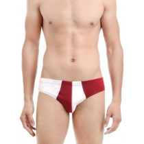 Parx Men White & Red Briefs