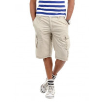 Pepe Jeans Men Cream Cargo Shorts