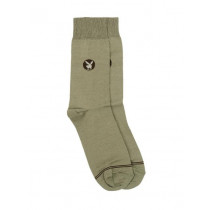 Playboy Men Khaki Green Socks
