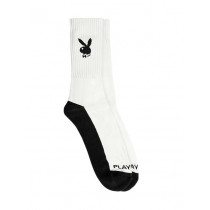 Playboy Men Black and White Socks