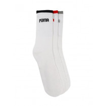 Puma Men Pack of 3 White Sports Socks