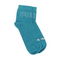 Puma Women Logo Stud Blue Socks