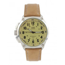 Q&Q Men Beige Dial Watch